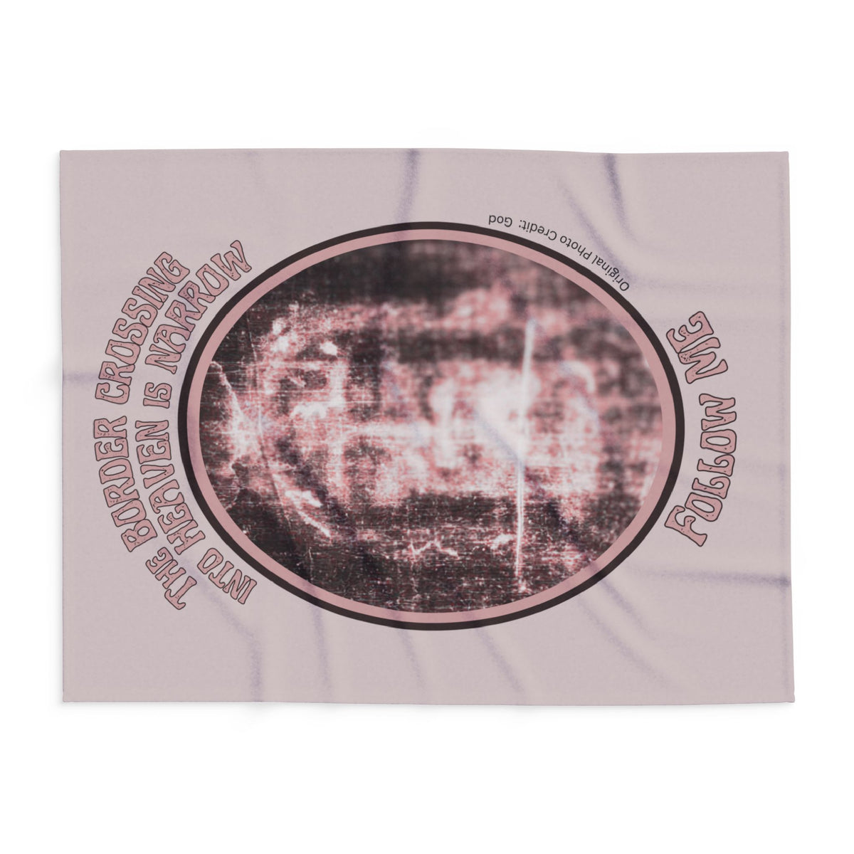 Shroud of Turin -- Arctic Fleece Blanket -- Jesus -- Narrow Gate